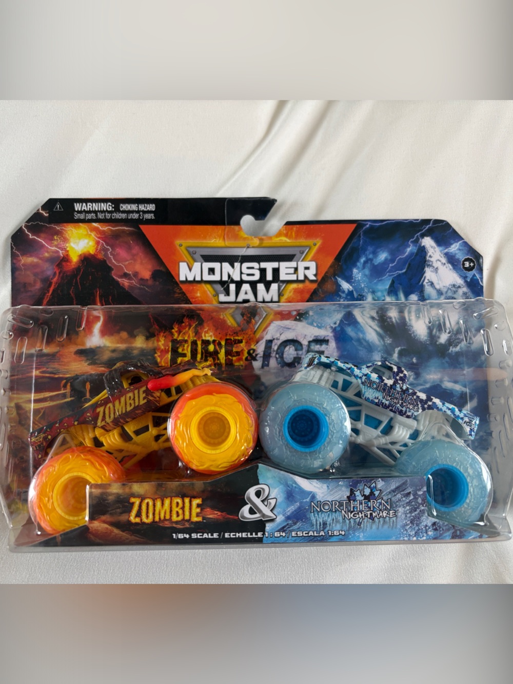 Monster Jam Fire Zombie & Ice Northern Nightmare Twin-Pack